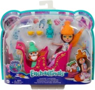Mattel Lalka Enchantimals + Pojazd Zimowe sanie FJH11 GJX31