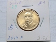 1 dolar 2014 Warren Harding, mennica Philadelphia holder seria prezydenci