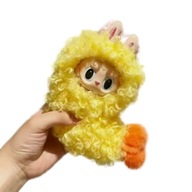 Urocze żółte puchate ubranko styl krewetka akcesoria dla Labubu bez lalki