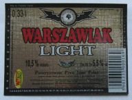 ETYKIETA PIWO JASNE PEŁNE WARSZAWIAK LIGHT BROWAR KONSTANCIN