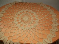 SERWETKA obrus serweta okrągłe cacko HAND MADE ś70