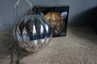 KULA SZKLANA Z OŚWIETLENIEM ŚWIECĄCA ZAWIESZKA ŚWIĄTECZNA DENMARK DEKORACJA