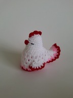 Kurka Wielkanocna do koszyczka na szydełku handmade