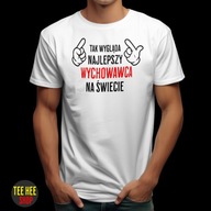 KOSZULKA WYCHOWAWCA DZIEŃ NAUCZYCIELA PREZENT DLA WYCHOWAWCY BIAŁA M