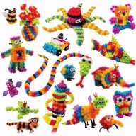 Zestaw klocków kreatywnych rzepy 900+ elementów 3 lata +