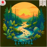 Duża KOLOROWANKA dla Dorosłych ANTYSTRESOWA Podróże 128 Stron 25x25cm