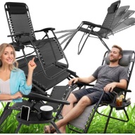LEŻAK OGRODOWY ZERO GRAVITY PROGARDEN COMFY – SKŁADANY FOTEL PLAŻOWY 2W1