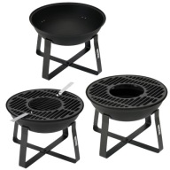 PALENISKO OGRODOWE ŻELIWNE NA OGNISKO GRILL 50CM MISA ŻELIWNY RUSZT
