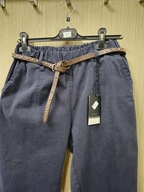 Spodnie gładkie granatowe r. L/XL Wanilla Naiif Italy !!!