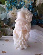 Sojowe świeczki na Święta, naturalna świeczka Bałwan, upominek pod choinkę