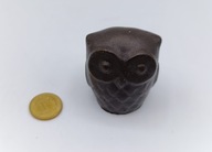 Vintage - mała SOWA sówka - figurka kolekcjonerska do gablotki - 3,7cm