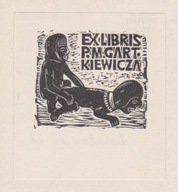 Dolatowski Zbigniew Exlibris Przemysława Marka Gartkiewicza sygnowany