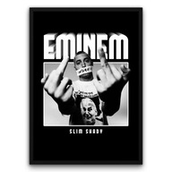 Plakat z ramą 50x70cm Eminem Slim Shady Rap Muzyka Portret Kultowy