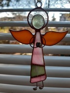 „Aniołek przywieszka ” nr G ) witraż Tiffany, IDEALNY PREZENT .