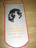 ZSM POLMO PRASZKA im. G. Dymitrowa OHP proporczyk