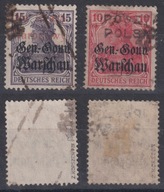 Włocławek wydanie lokalne 1918 Fi 8 i Fi 9 kasowane gw. Z.Korszeń