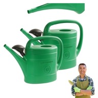 KONEWKA OGRODOWA DOMOWA 10L ZIELONA ZESTAW 2 SZTUKI PODLEWANIE ZRASZANIE