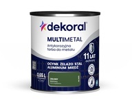 Dekoral Multimetal Farba ANTYKOROZYJNA do metalu RAL 6005 ZIELONY 0,65L