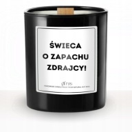 ZABAWNA ŚWIECA O ZAPACHU ZDRAJCY Prezent Dla koleżanki kolegi wypowiedzenie