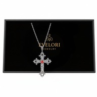 Gotycki Naszyjnik KRZYŻ Misa Amane DEATH NOTE Różaniec