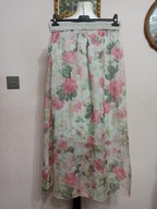 włoska romantyczna długa SPÓDNICA szyfonowa 36/38