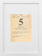 KARTKA Z KALENDARZA 1984-07-05 ORYGINAŁ W RAMCE, PREZENT NA URODZINY