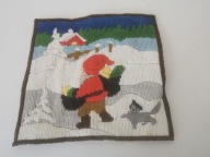 KILIM MAKATKA HAFTOWANA DO POWIESZENIA SKANDYNAWSKA ORYGINALNY