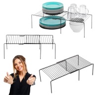 PÓŁKA STOJĄCA KUCHENNA NA BLAT REGAŁ DO SZAFKI METALOWA ROZSUWANA VILDE