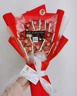 BUKIET Z HERBAT I CZEKOLADY DZIEŃ BABCI DZIEŃ NAUCZYCIELA URODZINY PREZENT