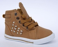 MODNE SKORZANE TRAMPKI DZIECIECE SNEAKERSY ROZM.29