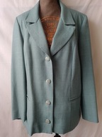 Marynarka w kratę w kolorze morskiej zieleni