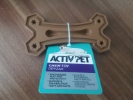 Activ Pet zabawka dla psa gryzak kość brązowa
