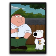 Plakat z ramą 40x50cm Family Guy Stewie Brian Serial Animowany Bajka