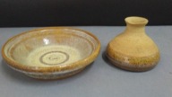 Komplet ceramika art Wazon misa design vintage