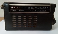 STARE RADIO NA BATERIE USSR SOKOL-403 CZARNE STAN BDB DZIAŁA