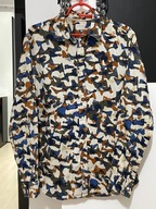 11 Koszula Selected Homme artystyczne kolorowe moro 100% bawełna M