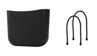Torebka O bag Standard Outlet Czarna i dł czarne uchwyty Obag