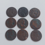 Boratynka 1660 - 1666 r. Jan Kazimierz zestaw 9 szt.