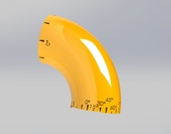 Protopipe ⌀57 R72 Element do prototypowania układu rurowego 90°