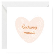 Kartka okolicznościowa na Dzień Matki - Kochanej mamie - 14x14 cm