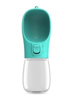 Przenośna butelka na wodę dla psów kota 350ml (Turkusowa)