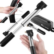 MINI POMPKA RĘCZNA ROWEROWA RĘCZNA LEKKA Z UCHWYTEM DO PIŁKI TELESKOPOWA