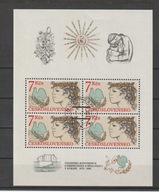 Czechoslowacja 1988 Mi blok 65 kasowany