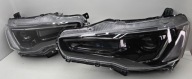 MITSUBISHI LANCER EVO X REFLEKTORY LAMPY PRZEDNIE PROJEKTOWE LED NOWE !!!!!
