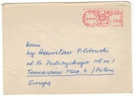 Brazylia 1967 Koperta Znaczki flaga mapa Frankatura mechaniczna