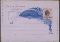 Carta Bilhete Carte Lettre Casa Da Moeda 200 Reis Estados Unidos Brazil1900
