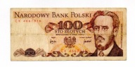 100 zł. 1976r. Ser.CK rzadka seria (A.Szparło L5)