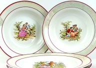 # TALERZE OBIADOWE = PŁYTKIE, 2 sztuki + GŁĘBOKIE, 2 sztuki - WŁOCŁAWEK