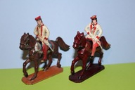 figurki PRL żołnierz z kiosku na koniach
