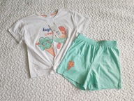 Pepco bluzka lody i spodenki niebieskie nowe roz 128